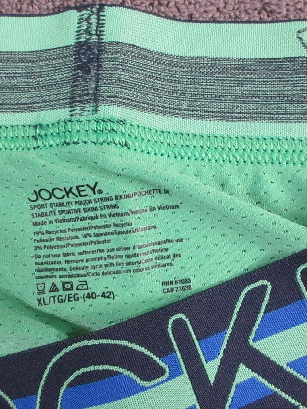 Men's Jockey Sport mesh pouch string bikini briefs